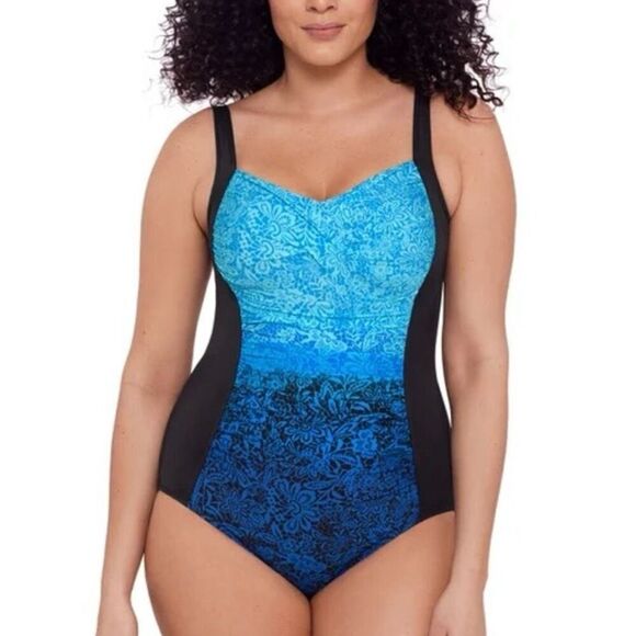 Miradonna by Miraclesuit Women’s One Piece size 14 NEW - Picture 1 of 13